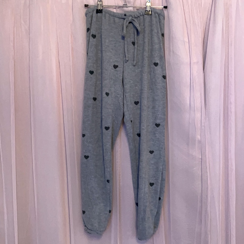 Grey heart sweatpants